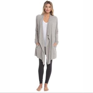 Barefoot Dreams® CozyChic Lite® Grey Island Wrap Cardigan
